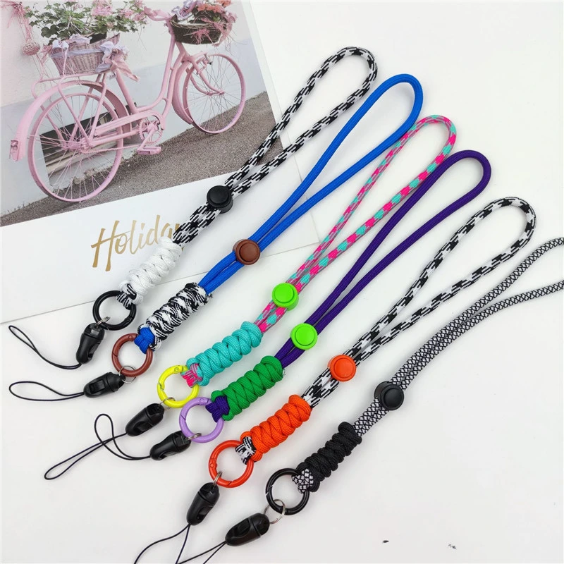 New Color Wrist Rope Round Adjust Buckle Retractable Wrist Rope Strap