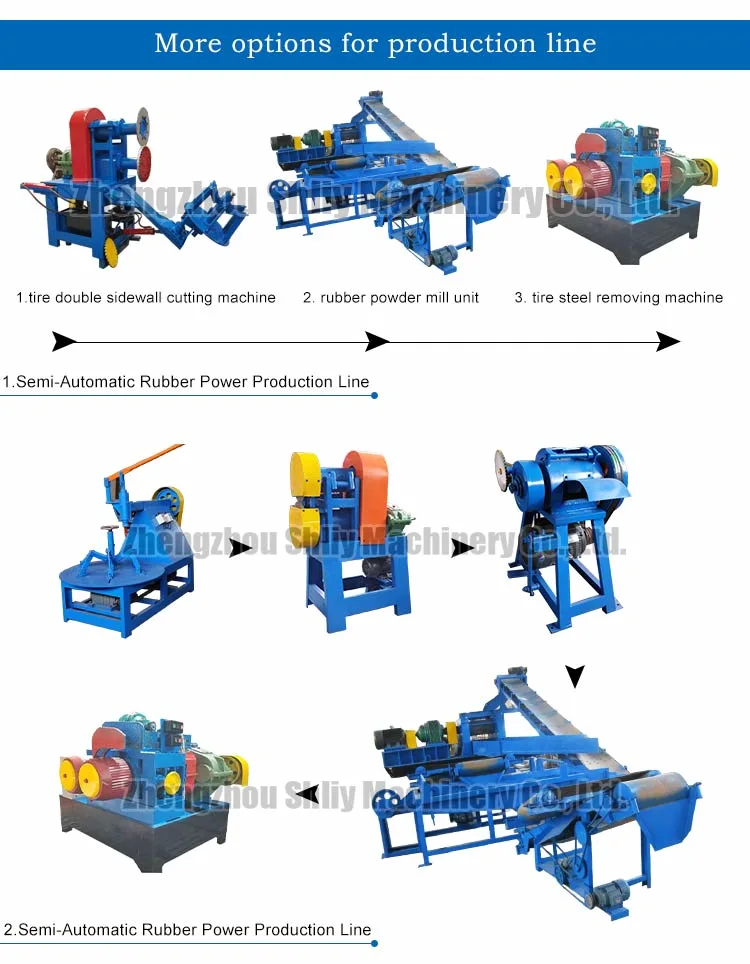 Waste Tire Strip Crushing Cutting Equipment